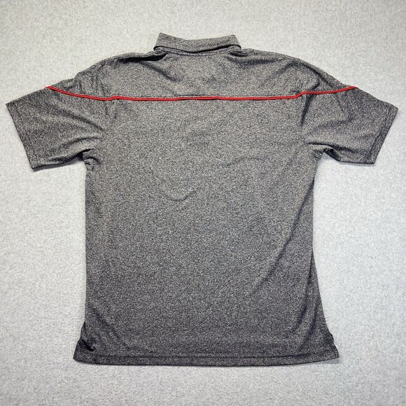 Champion Elite Nebraska Cornhuskers Golf Polo Shirt Mens Large L Gray - Picture 8 of 11